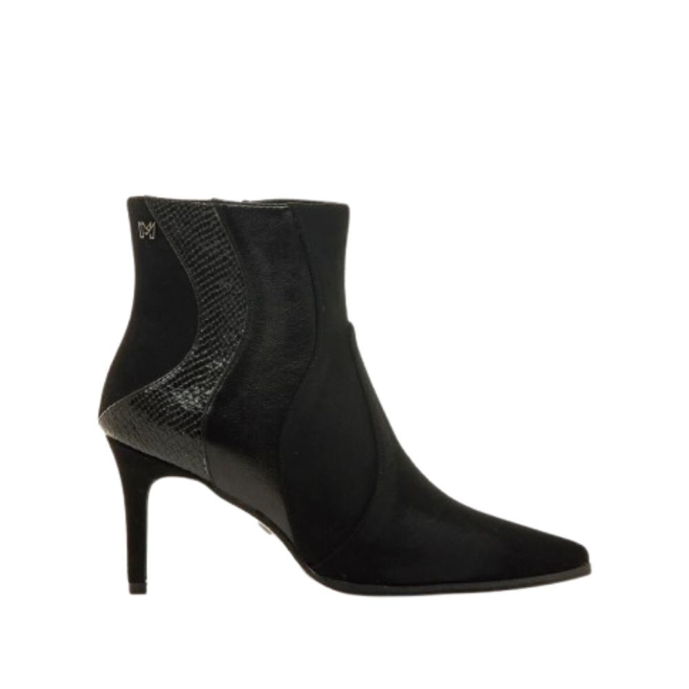 MARIAMARE NUORO BLACK WOMEN HIGH HEELED ANKLE BOOTS